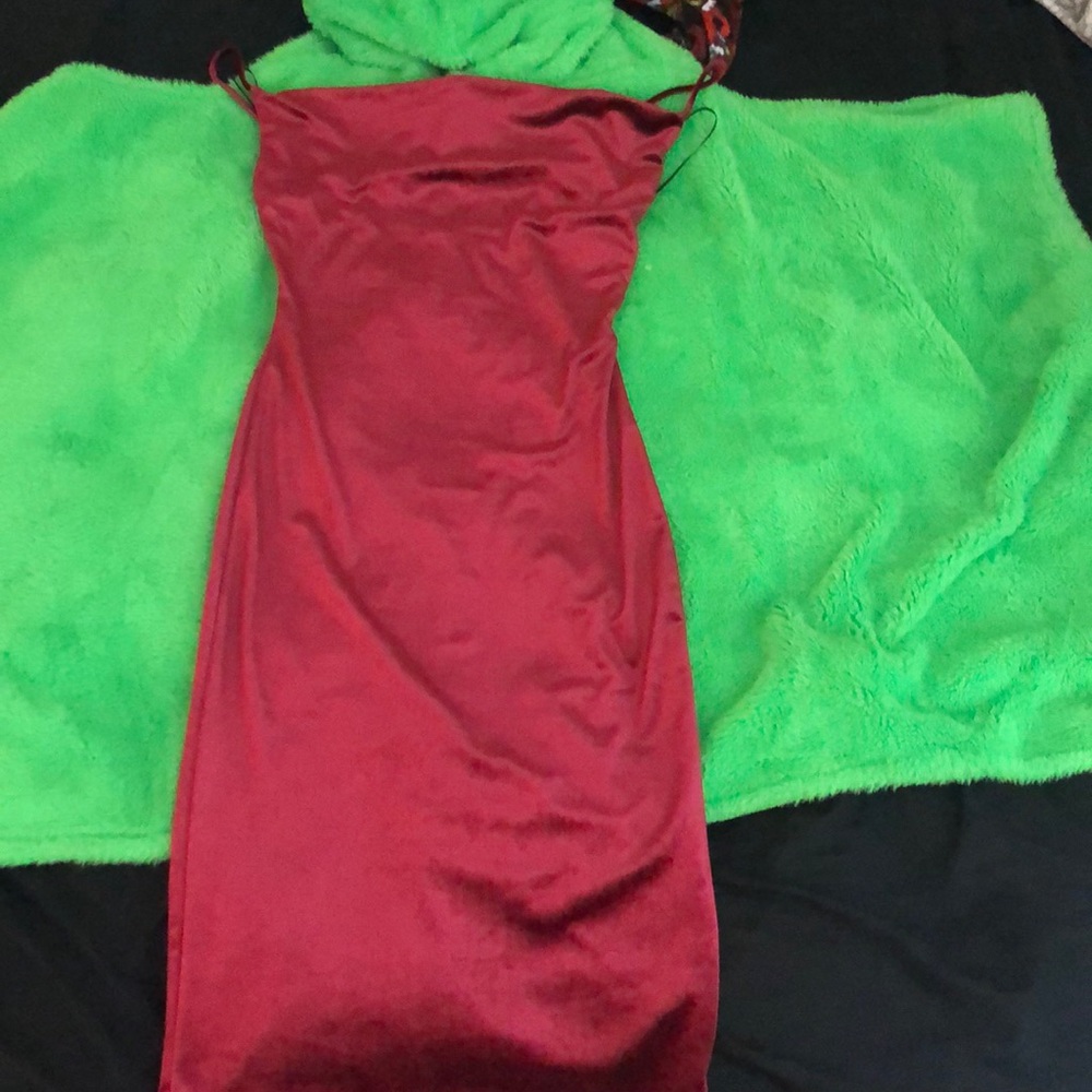 Suade Red Dress